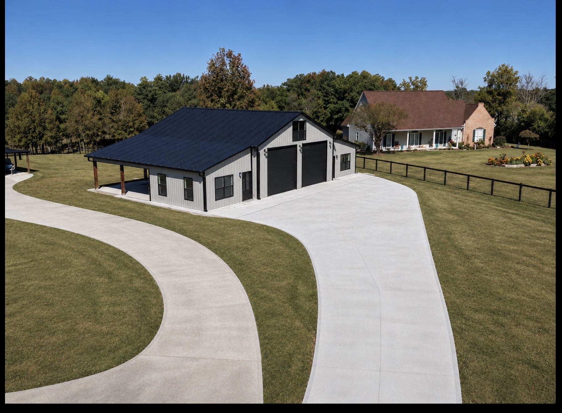 Custom Home and Detached Pole Barn — Roopville, GA by JCG Build