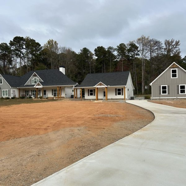 Finished custom home exterior built by JCG in West Georgia